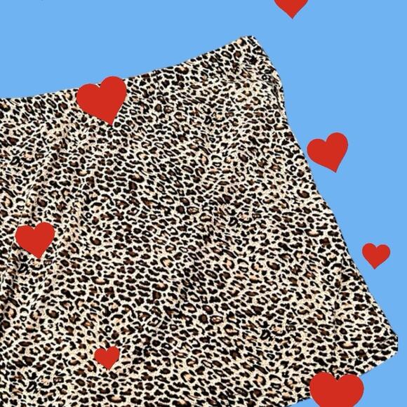 SHEIN skirt, women’s size M, leopard print, elastic waist - Picture 1 of 6